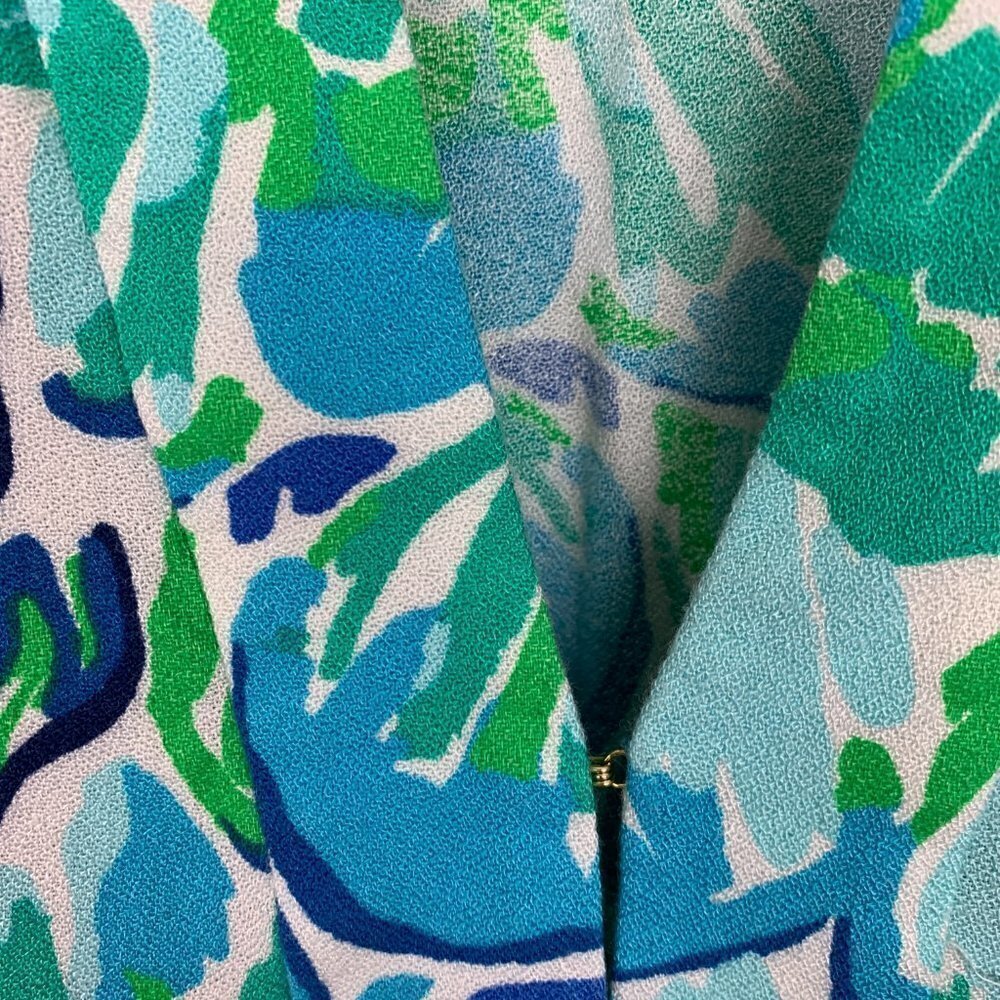 Lilly Pulitzer Achelle Swing Dress - XS - Agate Green Lazy River Print - Picture 3 of 7